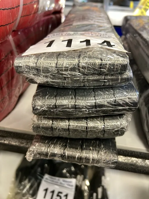 4 - NEW/UNUSED 4"X2ML FLAT WEB SLINGS - SOLD PER SLING