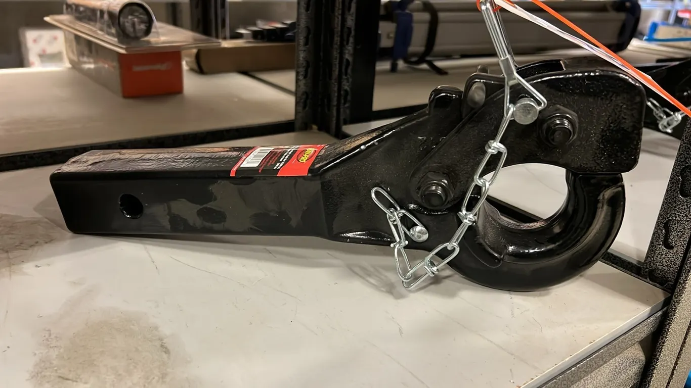 NEW/UNUSED PINTLE HITCH ON 2" RECEIVER