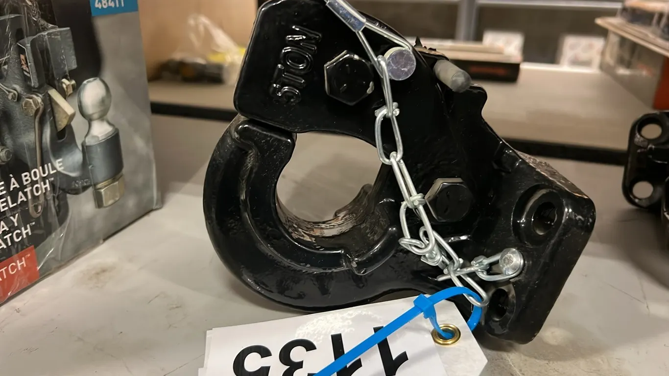 NEW/UNUSED PINTLE HITCH ON 2" RECEIVER