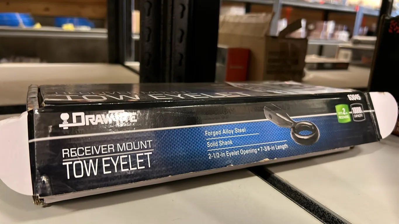NEW/UNUSED TYPE PINTLE TOW EYELET ON 2" RECEIVER