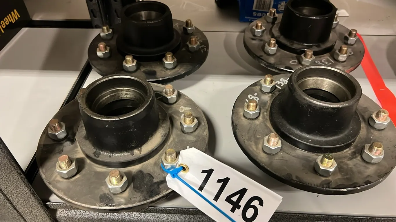 4 - NEW/UNUSED 8 HOLE TRAILER AXLE HUB - SOLD PER HUB