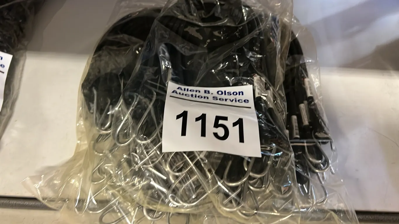 3 - NEW/UNUSED BAGS 21" TARP STRAPS - 10 PER BAG - SOLD PER BAG