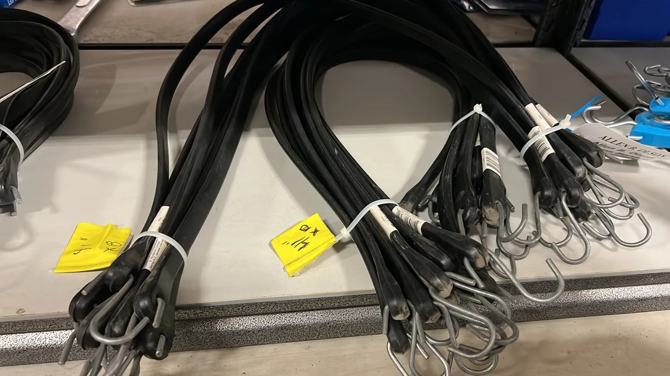 2 - NEW/UNUSED GROUPS OF 41" TARP STRAPS