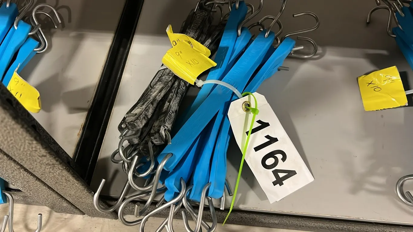 17 - NEW/UNUSED 9" TARP STRAPS