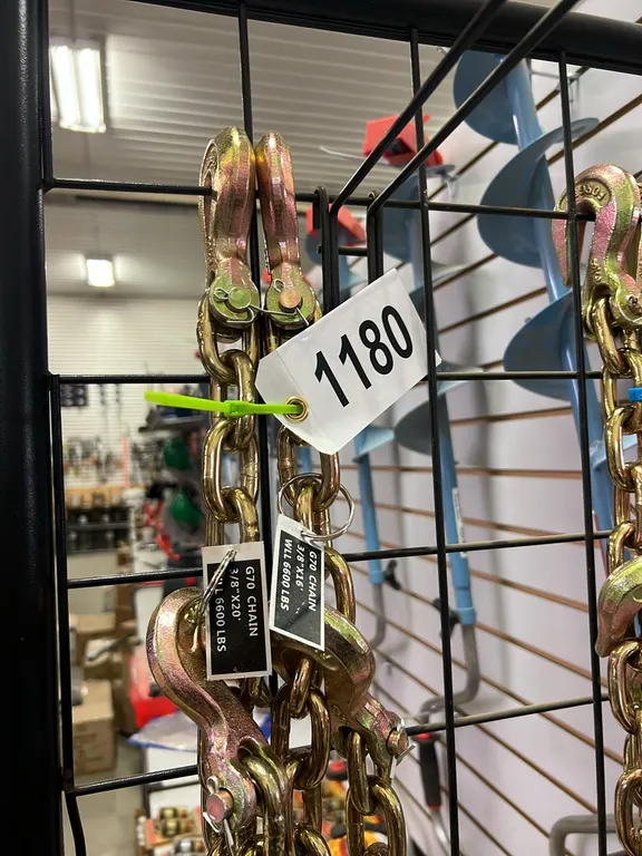 2 - NEW/UNUSED 3/8" GRADE 70 CHAINS