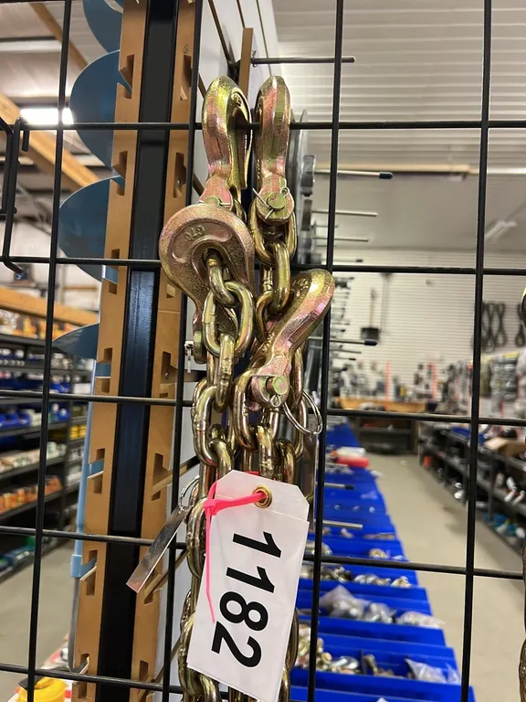 2 - NEW/UNUSED GRADE 70 3/8"X20' CHAINS