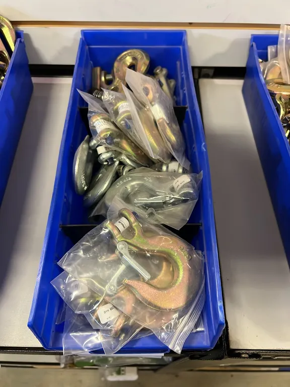 NEW/UNUSED TRAY OF ASSORT HOOKS