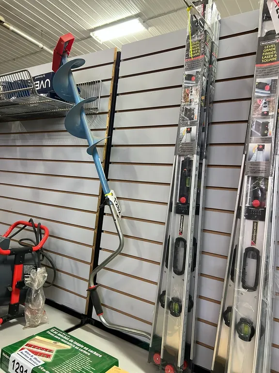NEW/UNUSED 8" NORMARK ICE AUGER w/ ADJ HANDLE