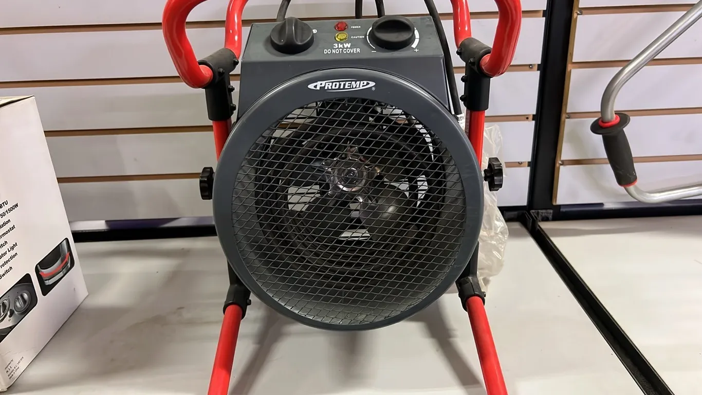 NEW/UNUSED PROTEMP 3 KW ELECTRIC FAN HEATER
