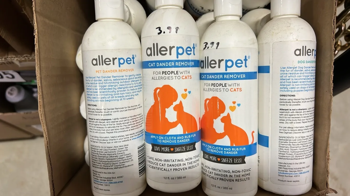 NEW/UNUSED 23 - BOTTLES OF ALLER PET CAT DANDER REMOVER