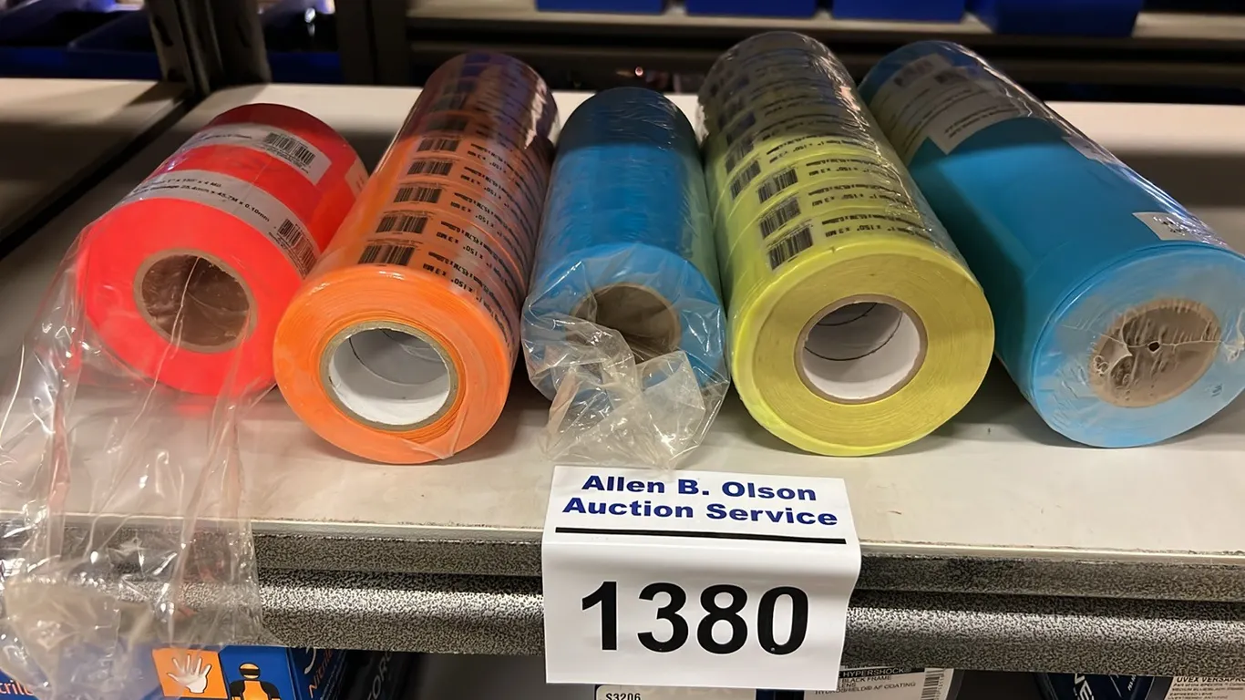 NEW/UNUSED 5 DIFFERENT COLORS OF FLAGGING RIBBON