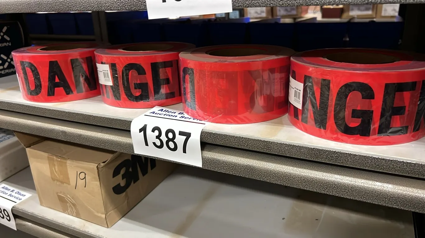 4 ROLLS OF NEW/UNUSED DANGER BARRICADE TAPE