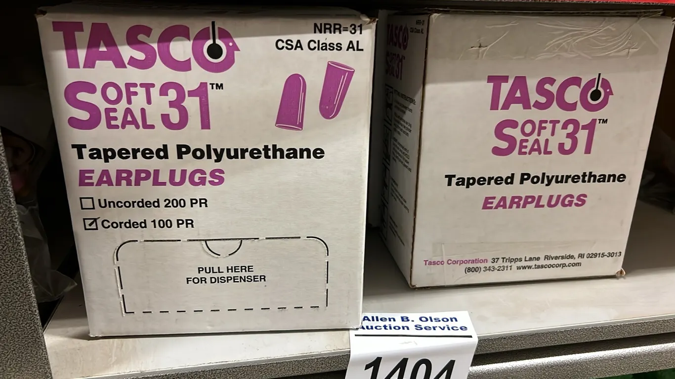 4 BOXES - NEW/UNUSED TASCO SOFT SEAL EAR PLUGS - 100 SET PER BOX