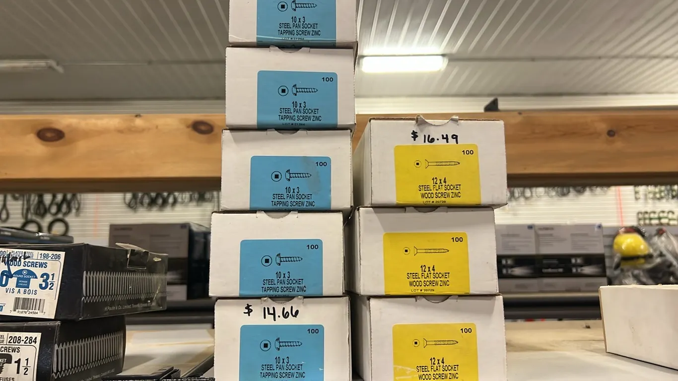 ASSORTED NEW/UNUSED SELF TAPPING SCREWS & WOOD SCREWS