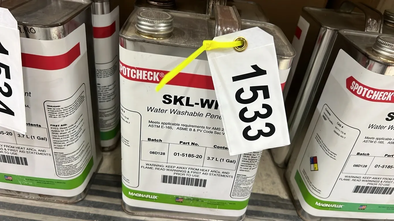 2 - NEW/UNUSED SKL-WPI WATER WASHABLE PENETRANT FOR WELDING INSPECTIONS