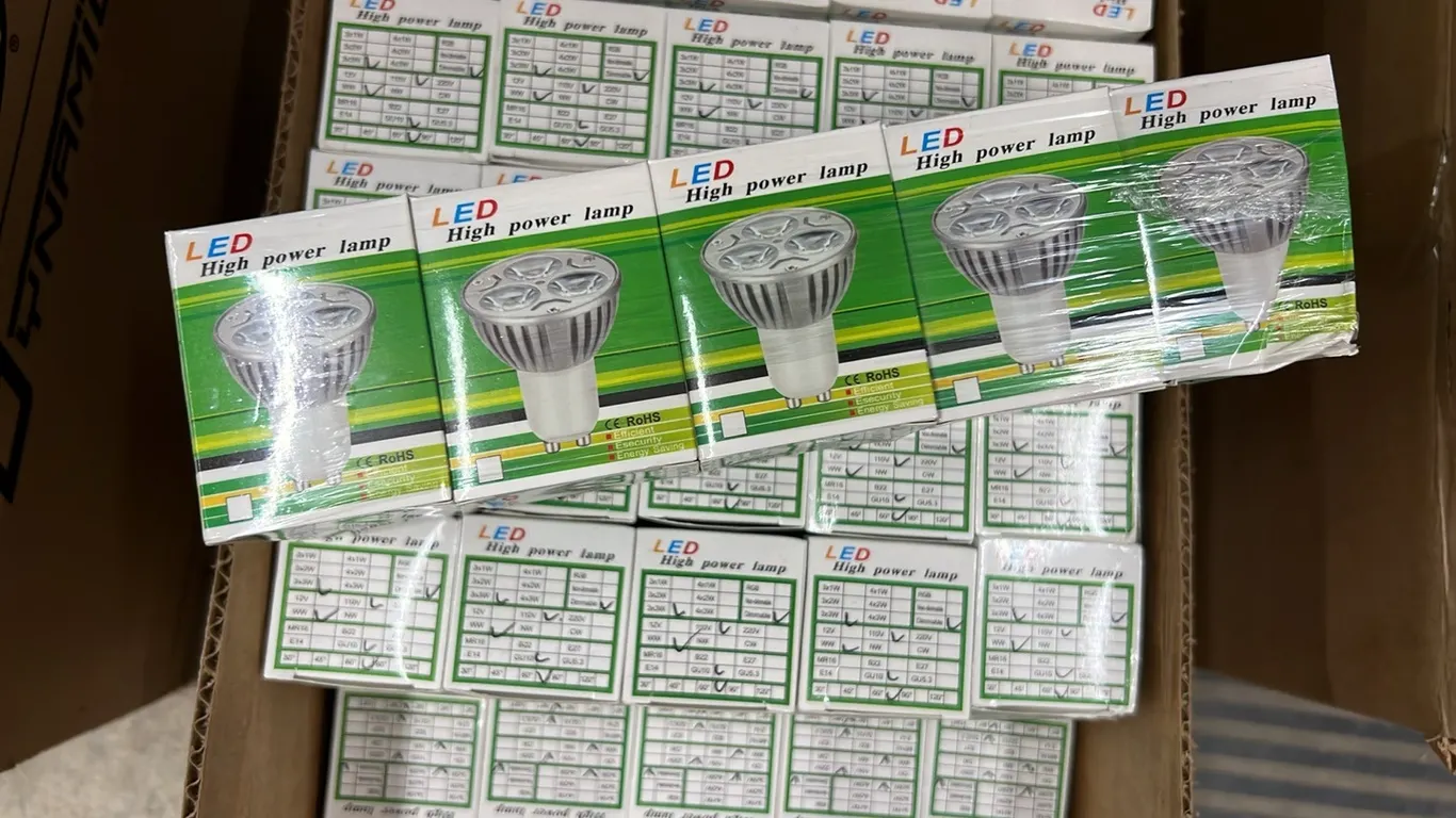 16 - CARTONS OF NEW/UNUSED 8-128 HIGH POWERED LED LAMPS