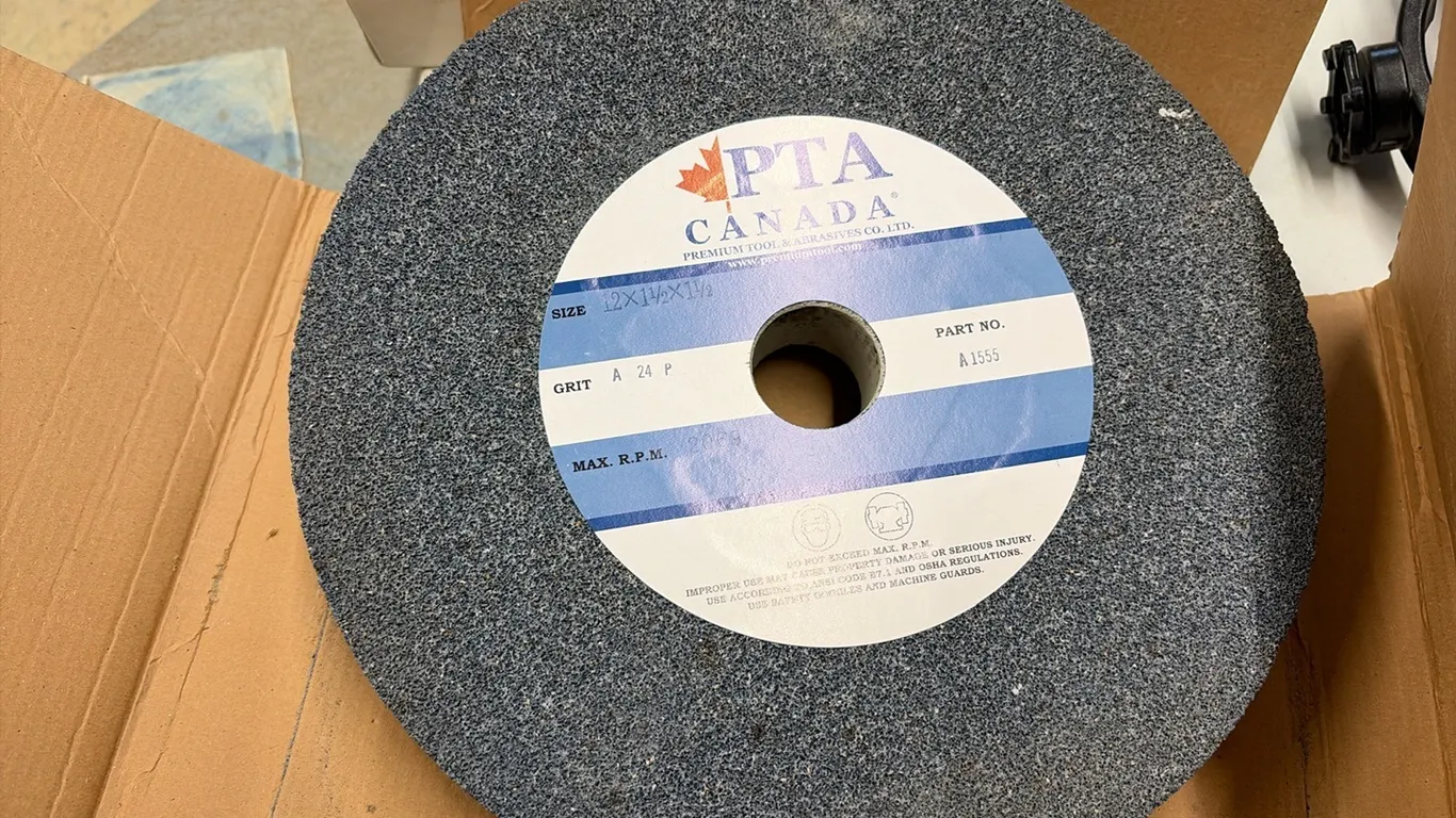 NEW/UNUSED 12"X1 1/2"X1 1/2" GRINDING WHEEL