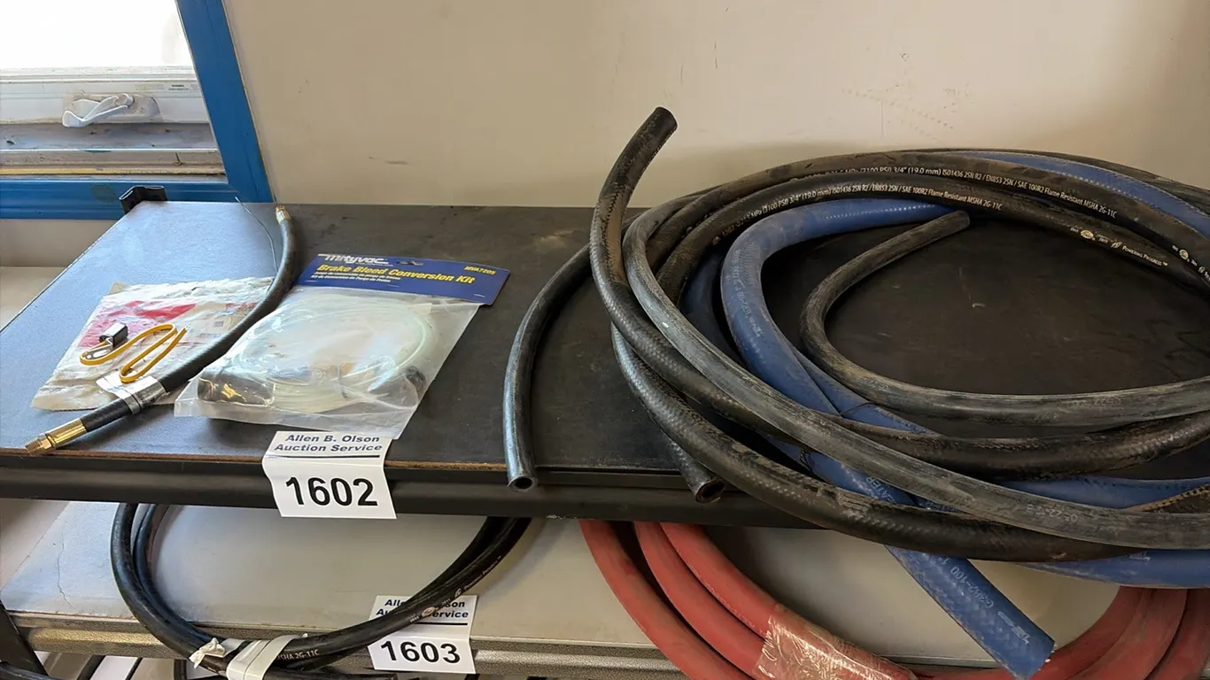 NEW/UNUSED BRAKE BLEED CONVERSION KIT, AMOUNT OF 1" SILICONE HEATER HOSE, AMOUNT OF 3/4" DOUBLE BRAIDED HYD HOSE & MORE
