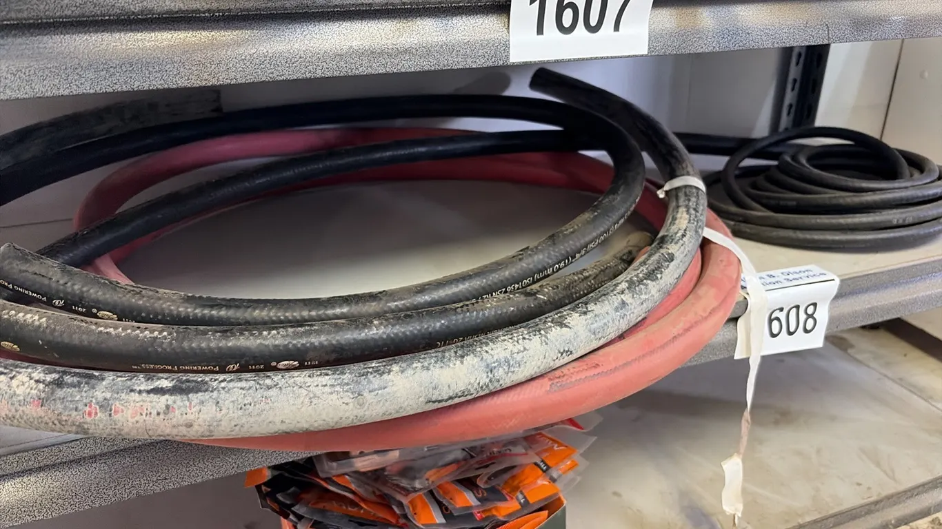 NEW/UNUSED 3/4" WATER HOSE, 3/4" HYD HOSE & 5/16" FUEL LINE