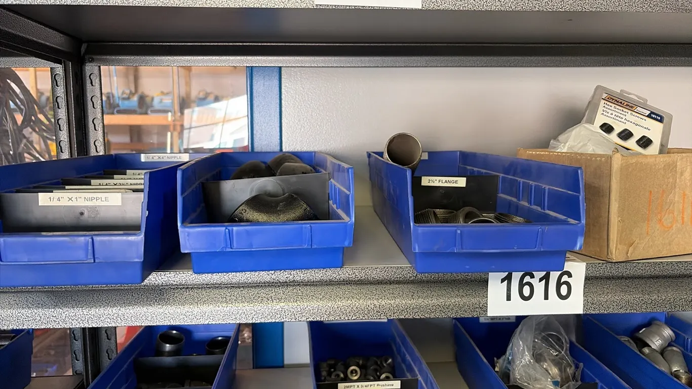 NEW/UNUSED SOCKET SCREW ASSORTMENT, GREASE NIPPLES, DRILL CHUCK KEY & PROPANE BARBECUE REGULATOR AND MORE