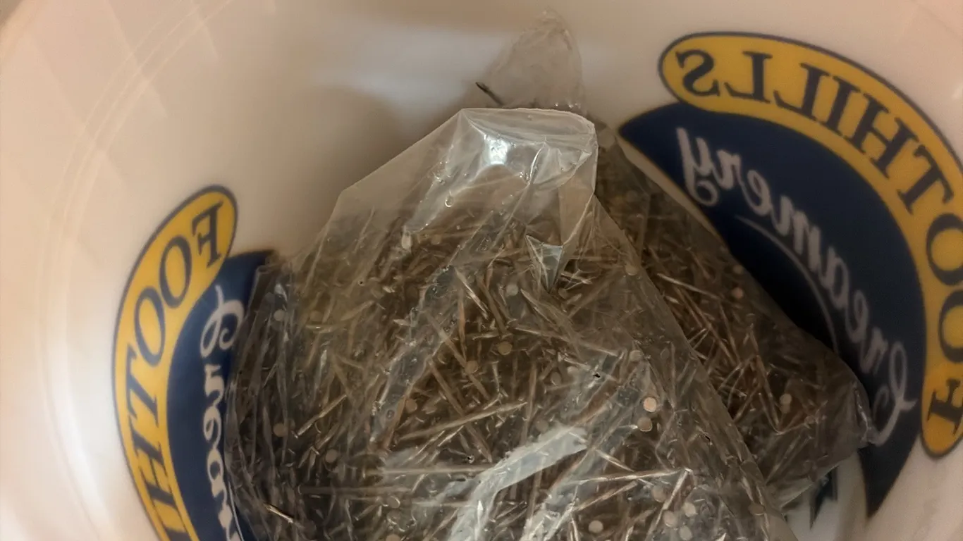 NEW/UNUSED 2 - PAILS EACH CONTSISTING OF 4 BAGS OF 1 1/2" ARDOX NAILS