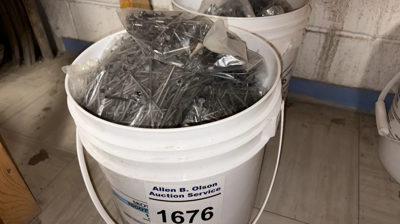 NEW/UNUSED 2 - PAILS CONSISTING OF 3" NAILS