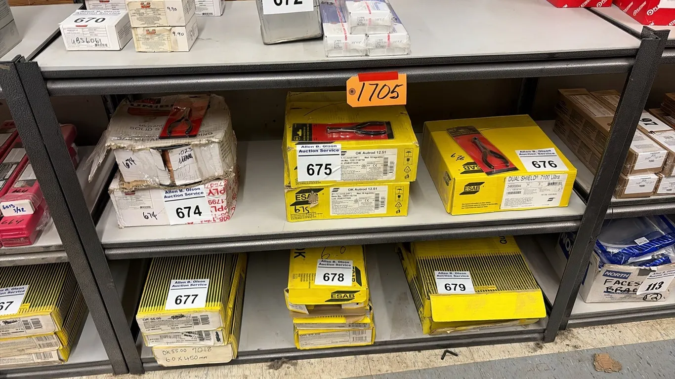 3 SHELF SHELVING UNIT 48"L x 18"W - ITEMS ON SHELF NOT INCLUDED