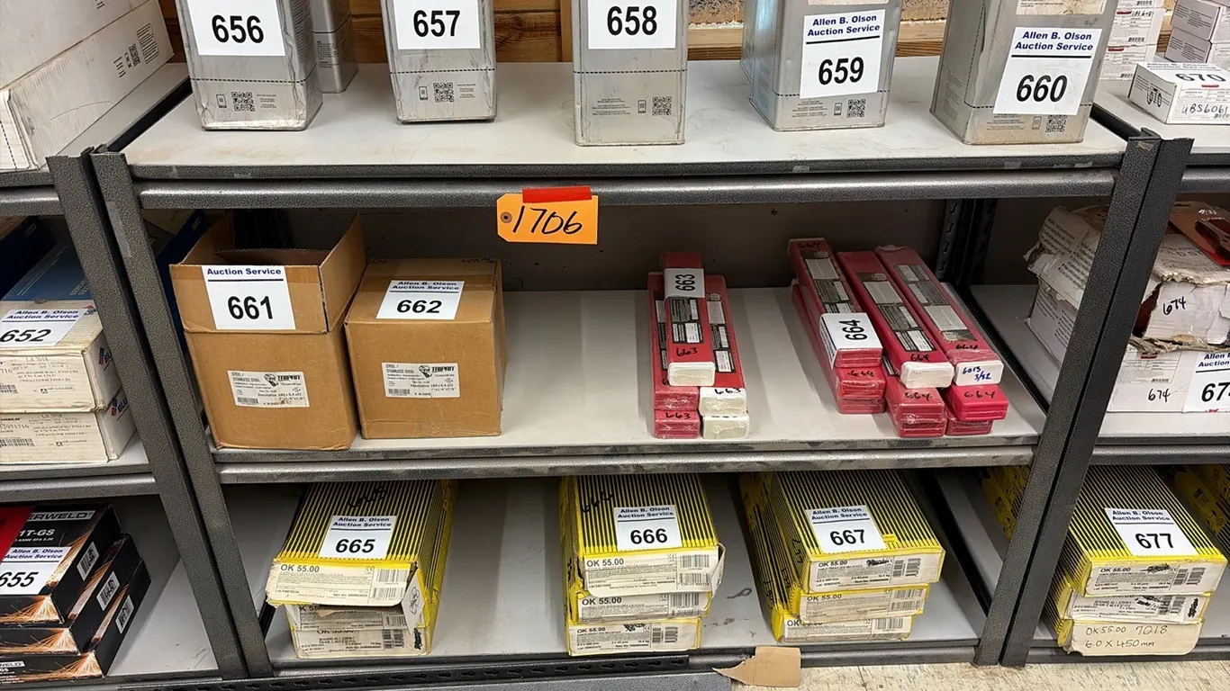 3 SHELF SHELVING UNIT 48"L x 18"W - ITEMS ON SHELF NOT INCLUDED