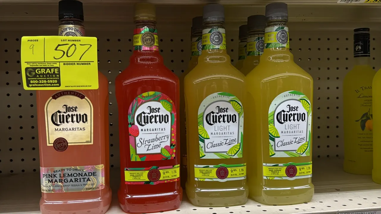 Jose Cuervo ready-to-drink margaritas. Includes (1) Pink Lemonade, (2) Strawberry Lime, and (6) Light Classic Lime. 1.75L per bottle. 9.95% ABV (19.9