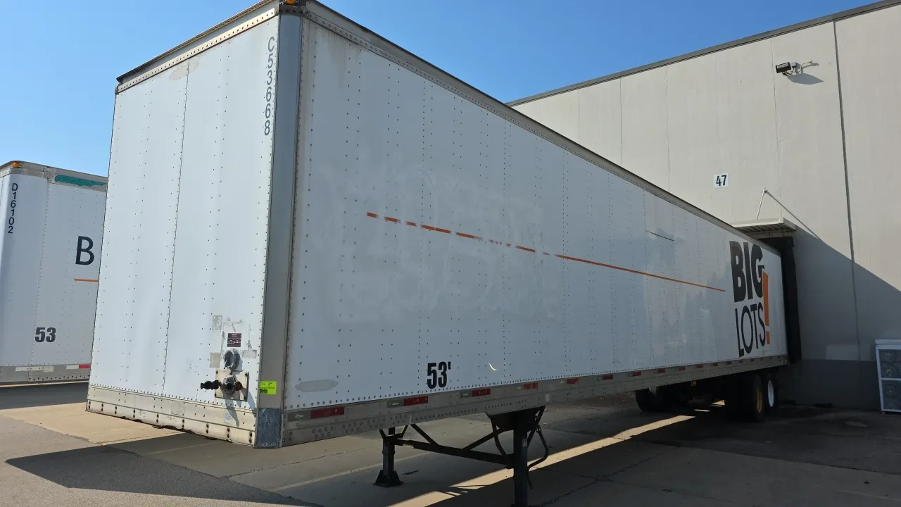 '2006 53' Trailmobile dry van trailer, overall width 102", overall height 13ft 6in vin:2MN01JAH471004699, trailer number:C53668, with roll-up door