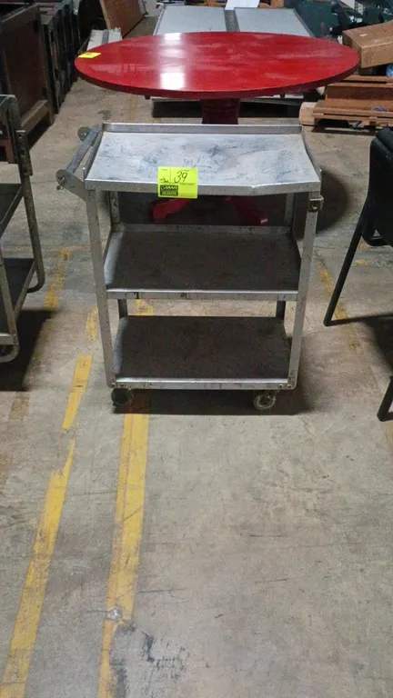 27"x16"x33" Stainless steel 3 Tier cart (no other contents included)