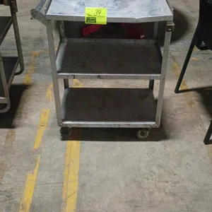 27"x16"x33" Stainless steel 3 Tier cart (no other contents included)