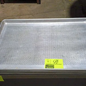 Perforated Aluminum sheet pans (No other contents included)