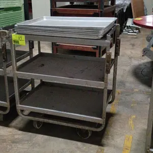 32"x18"x34" Aluminum 3 tier portable cart (No other contents included)