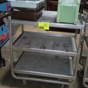 32"x18"x34" Aluminum 3 tier portable cart (No other contents included)
