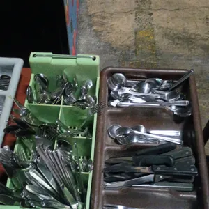 Utensils Holder with utensils Forks, spoons, Stake knifes,Butter knifes ,and Soup spoons