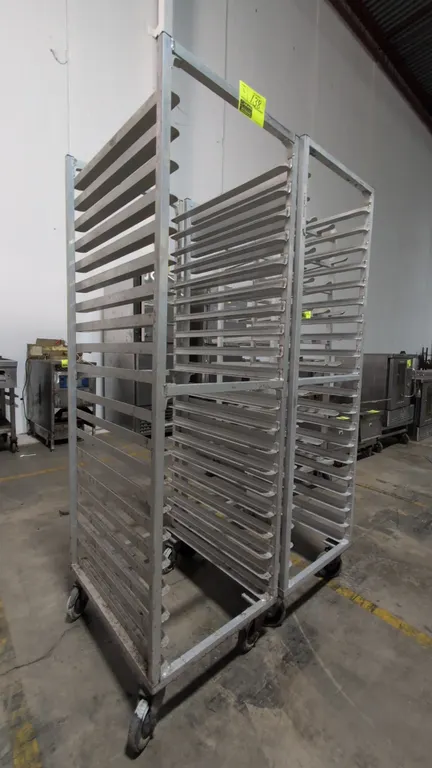 70"H Aluminum portable sheet pan rack