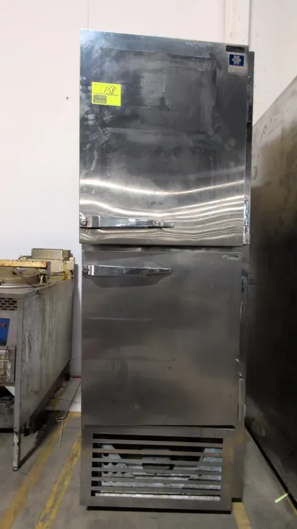 27" McCall model BDT1-102001CE (SN: S-833043), Stainless steel self contained 2 door freezer/refrigerator, 115V