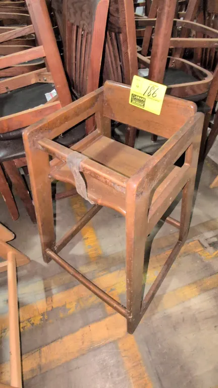 28"H Wood high chairs