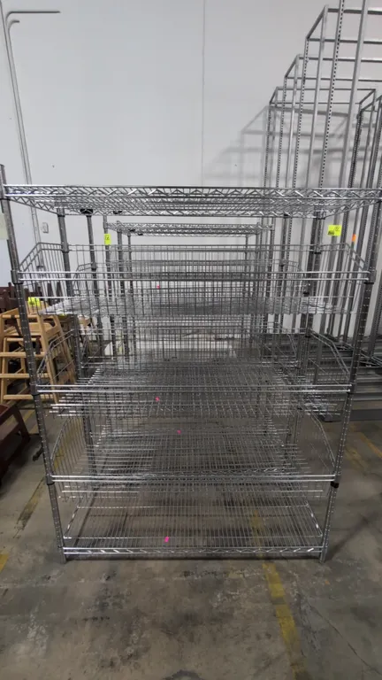 48"x18"x63" Metal 5 tier rack