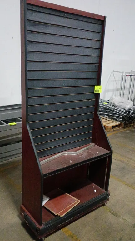 36"x14"x81" Portable Wood Display with shelf