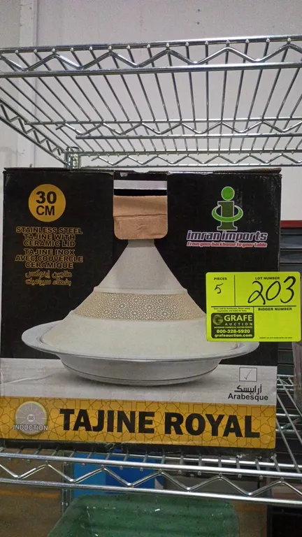 TAJINE ROYAL cooker, Tea pot,and Poly flower multi nut/dried fruit container