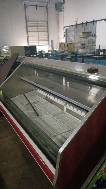 99" HUSSMANN M/N C2-8LGE U S/N A968-0261 CODE 120v (remote no compressor) multi deck open air