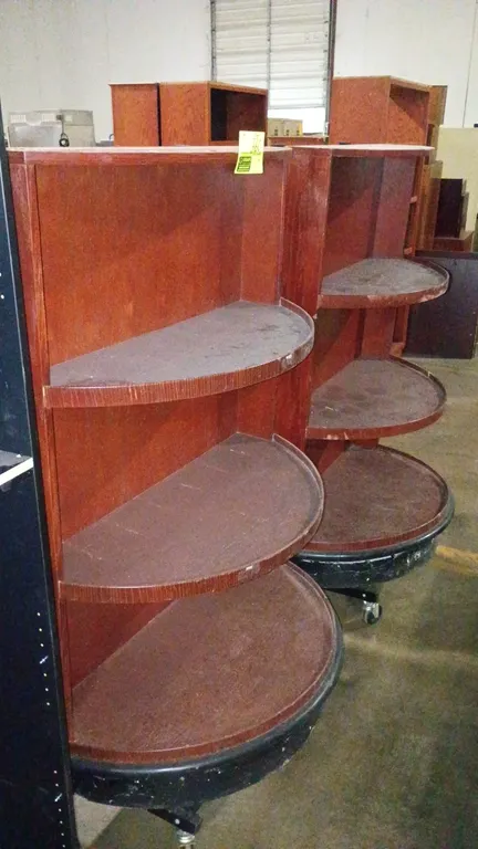 36"x21"x60" Wood Portable Merchandiser