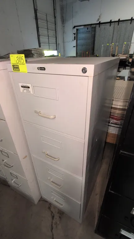 18"x52"H Global 4 tier filing cabinet