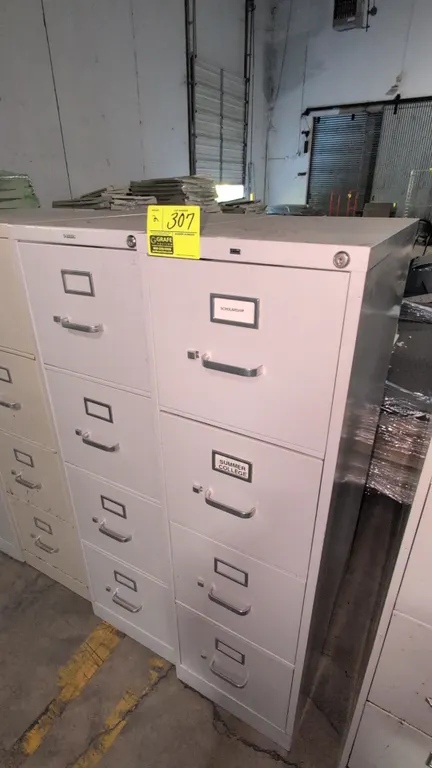 15"x52"H Hon metal 4 tier filing cabinet