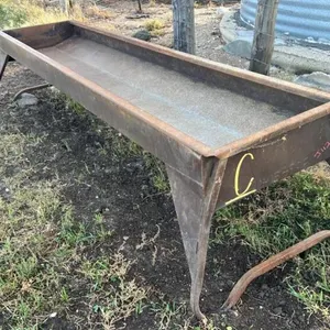 Cypress Industries 10’ metal feed trough (C)