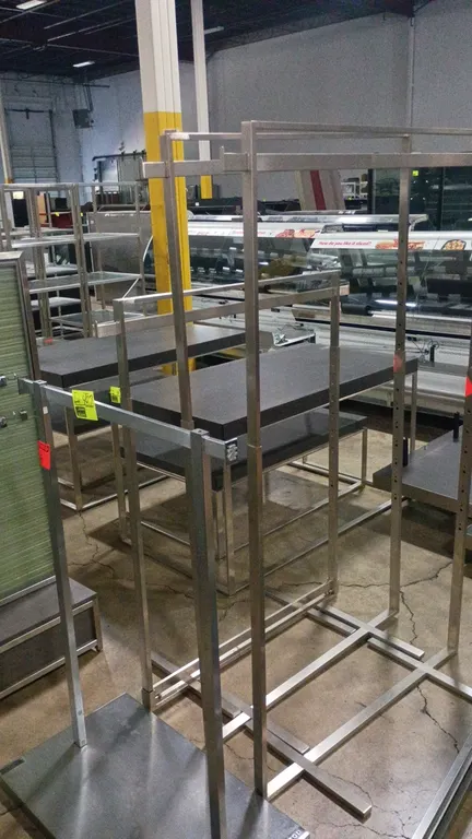 Assorted clothing racks