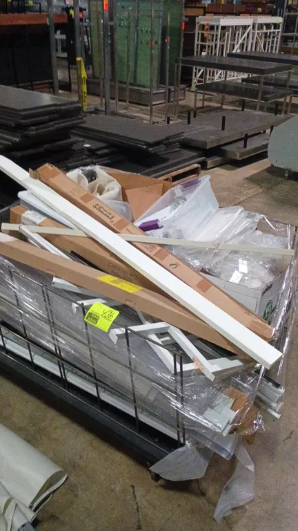 Quantity of assorted shelf parts