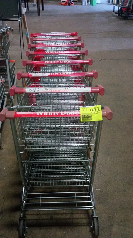 Double Decker Metal shopping carts